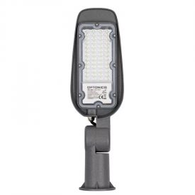   Optonica szürke utcai LED lámpa 50W 5000lm 6000K hideg fehér IP65 9204