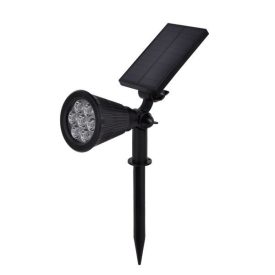   Optonica fekete szolár kerti LED lámpa 1,5W 60lm 3000K meleg fehér IP65 9322