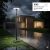  Optonica LED Napelemes Kerti/Park Lámpa CCT Fekete + 2,5 M-es Oszlop + Víztartály IP65 + Távirányító9361
