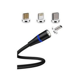   Optonica USB kábel mágneses cserélhető fejekkel 3 az 1-ben 1m 9516