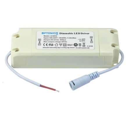 Optonica Dimmelhető LED Panel Driver /45W/DC: 30-45V/1000mA/AC6028