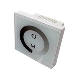   Optonica   LED Szalag Dimmer  / fali/ 10A /fehér üvegpanel, érintő vezérléssel AC6320