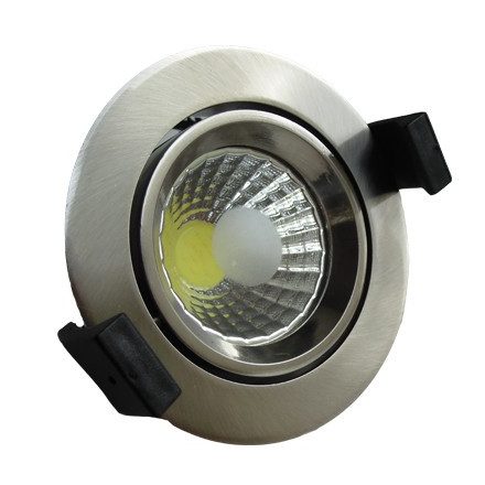 OPTONICA  LED Süllyeszthető spot lámpatest / 8W/ matt króm  / meleg fehér /CB3204