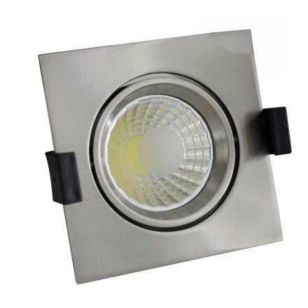 OPTONICA  LED Süllyeszthető spot lámpatest / 8W/ matt króm / hideg fehér /CB3223