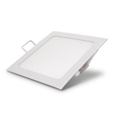 Optonica mini beépíthető négyzet LED panel 6W 360lm 2800K meleg fehér 12cm 120° 2449