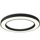 Optonica modern fekete mennyezeti kör LED lámpa 64W 4800lm 3000K meleg fehér IP20 120º Ø80cm 2918