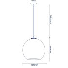 OPTONICA Függesztett lámpa világos réz színű négyzet alakú minta D200 E27, DP9005