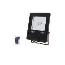   Optonica RGB LED reflektor távirányítóval 30W 2400lm 120º fekete IP66 FL5212