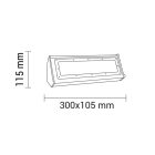 Optonica lineáris csarnokvilágító LED lámpa 50W 5000lm 6000K hideg fehér 30cm IP44 HB8151