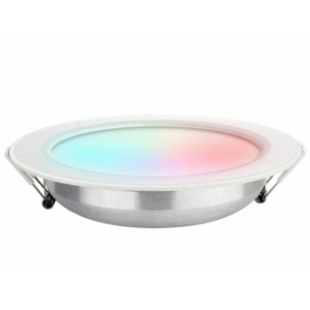  Mi Light 12 W-os süllyesztett RGB és szabályozható színhőmérsékletű , kör alakú LED-es ...