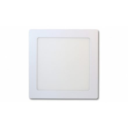 MasterLED 12 W-os falon kívüli natúr fehér, négyzet alakú LED-es mennyezetlámpa