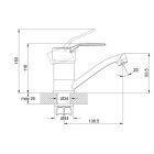Zegor mosogató csaptelep PDF4-B180 Króm