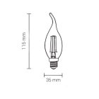 OPTONICA FILAMENT IZZÓ / E14 /4W /  meleg fehér /SP1482