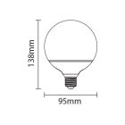 OPTONICA LED IZZÓ / E27 / 12W /95x138mm/  meleg fehér/ SP1843