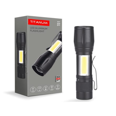 Videx TITANUM hordozható LED zseblámpa, 6500K, 120lm,TLF-T01