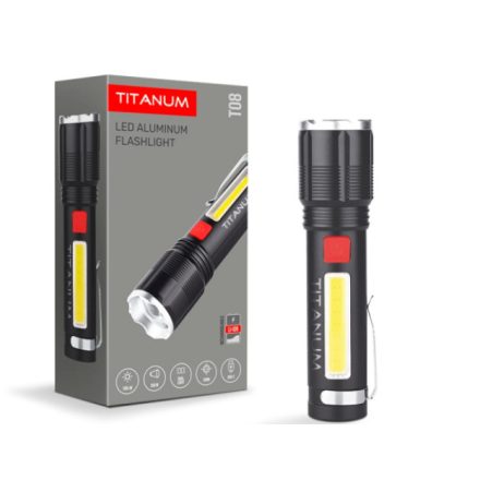 Videx TITANUM hordozható LED zseblámpa, 6500K, 700lm, TLF-T08