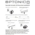 Optonica professional T8 LED fénycső üveg búra 9W 810lm 6000K hideg fehér 60cm 200° TU5611-M