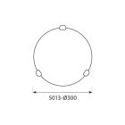 MENNYEZETI LÁMPATEST ONDA ∙ 5013 ∙ Ø300 MM