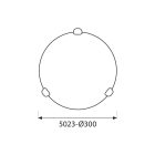 MENNYEZETI LÁMPATEST OLBIA FEHÉR ∙ 5023 ∙ Ø300 MM