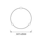 MENNYEZETI LÁMPATEST PRIMA ∙ 5073 ∙ Ø300 MM