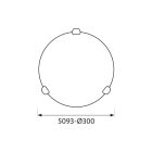 MENNYEZETI LÁMPATEST OLBIA AMBRA ∙ 5093 ∙ Ø300 MM