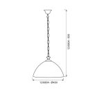 FÜGGESZTÉT LÁMPA BROCCATI ∙ 12/6804 ∙ Ø400 MM