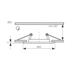 Süllyesztett lámpa picco sl214 sárgaréz matt