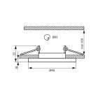 Dekorátiv üveg és alumínium mélysugárzó grace sl400 ezüst