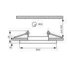 DEKORATÍV ÜVEG ÉS ALUMÍNIUM MÉLYSUGÁRZÓ GRACE SL400 FRS ∙ MATT
