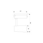 LED-ES REFLEKTOR SÍNRE SZERELHETŐ CLUB LED ∙ 20W ∙ 1400LM ∙ FEHÉR ∙ 3000K