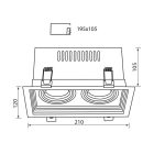SÜLLYESZTETT MÉLYSUGÁRZÓ NEXT ∙ 2 X GU10 ∙ FEHÉR