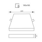 LED PANEL QUADRA LED ∙ 36W ∙ 3600LM ∙ FEHÉR ∙ 4000K