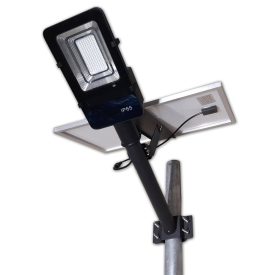   Horganyzott acél lámpaoszlop 4 méter+ 40W napelemes LED utcai világítás+ alapvsalat szet
