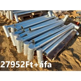 150 cm lámpakar egy oldali horganyzott acél oszlophoz tk1