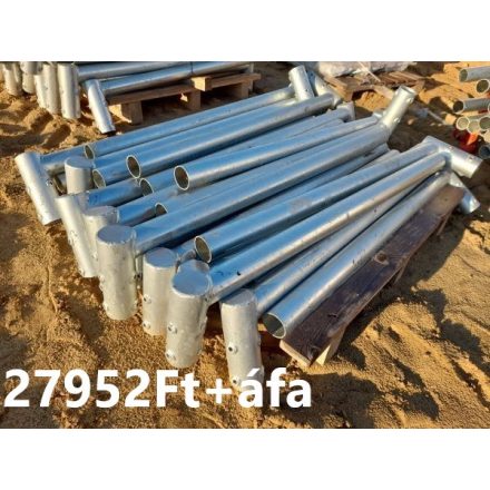 150 cm lámpakar egy oldali horganyzott acél oszlophoz tk1
